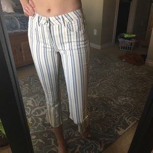 Anthropologie high waist flare pants
